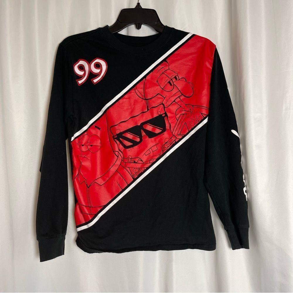 ⚫️⚫️⚫️ Sponge Bob Long Sleeve Black Tee